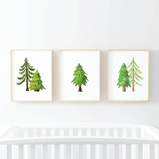 Forest Trees Digital Nursery Art Group