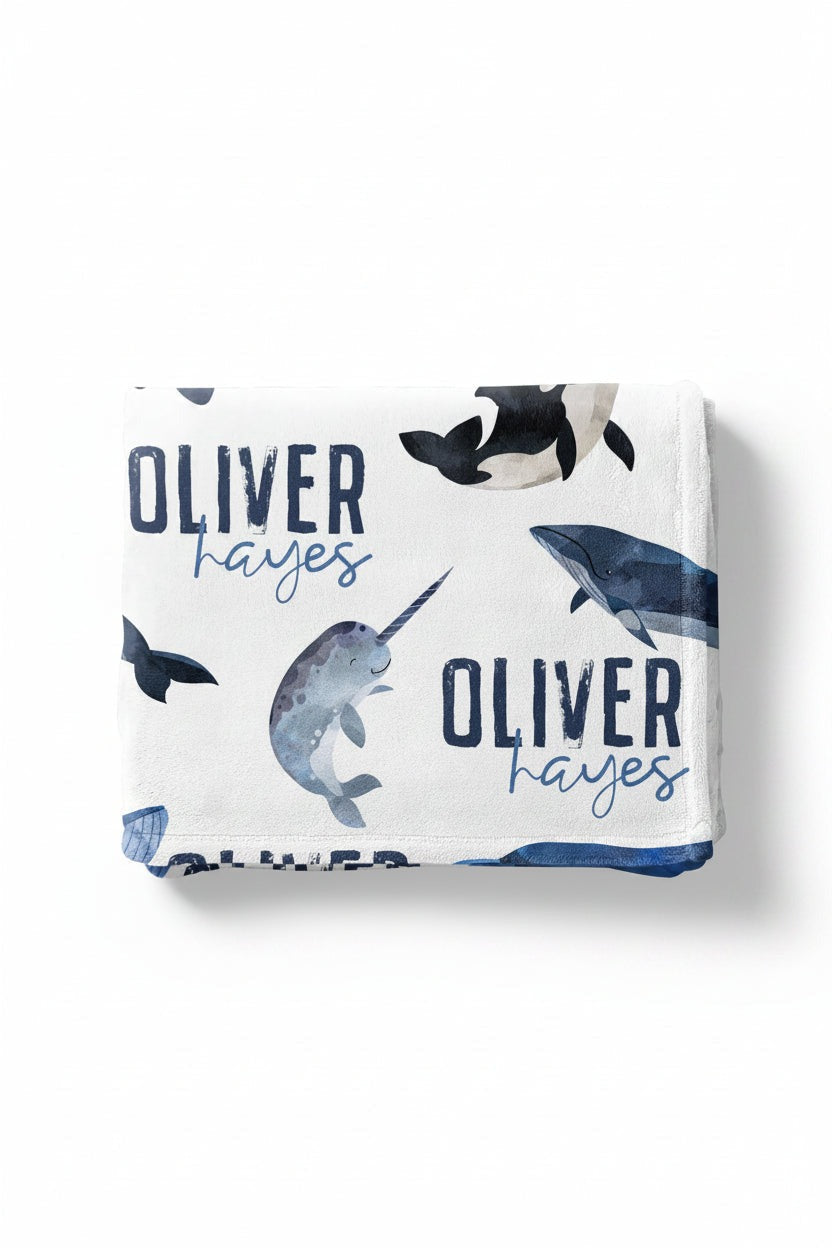 Whaley Cute | Personalized Kids Blanket