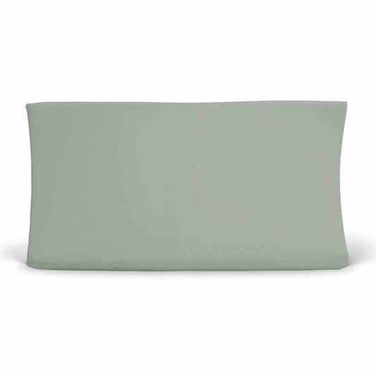 Solid Moss Bamboo Knit Changing Pad Cover