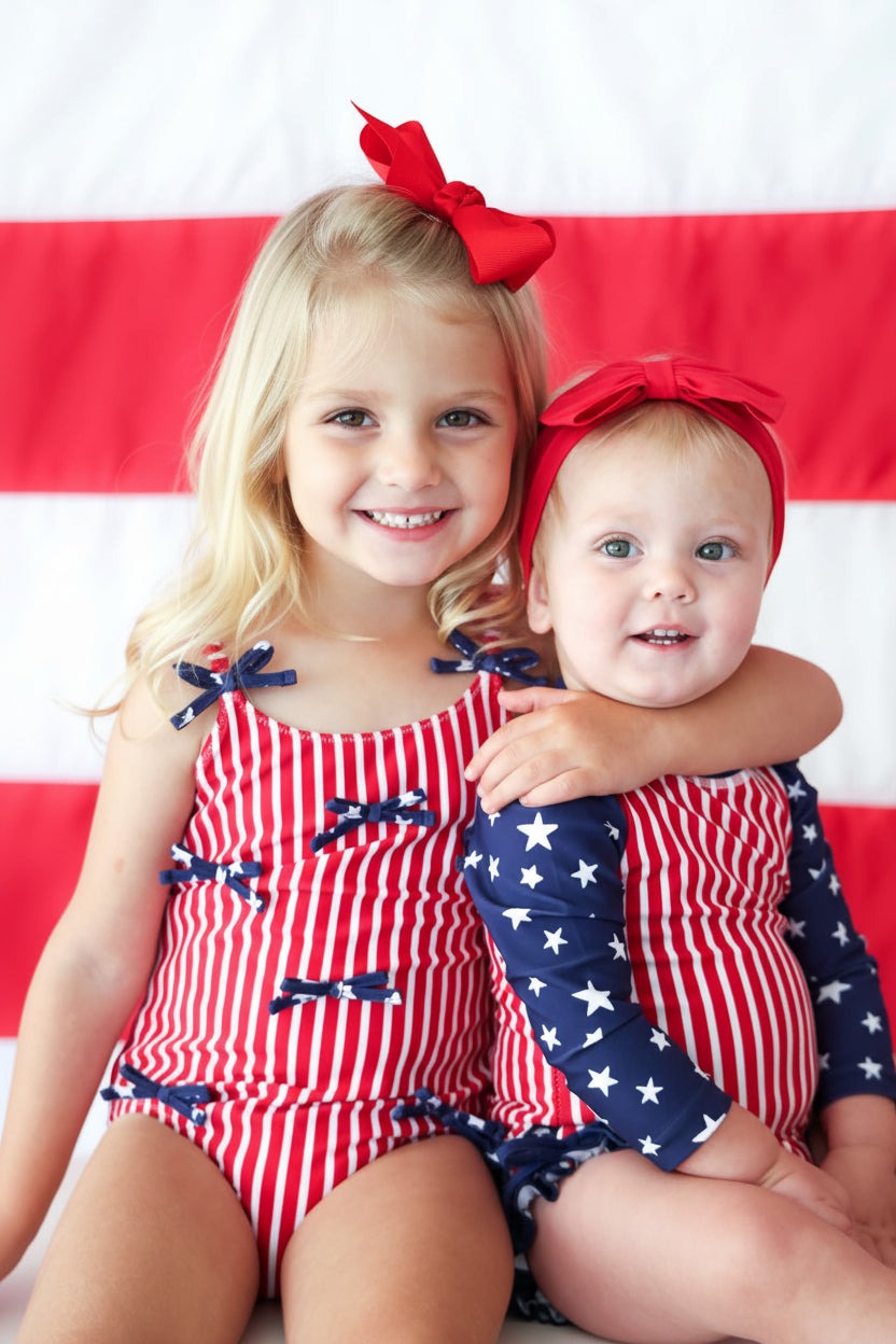 Tiny Bows One Piece | Stars & Stripes Party