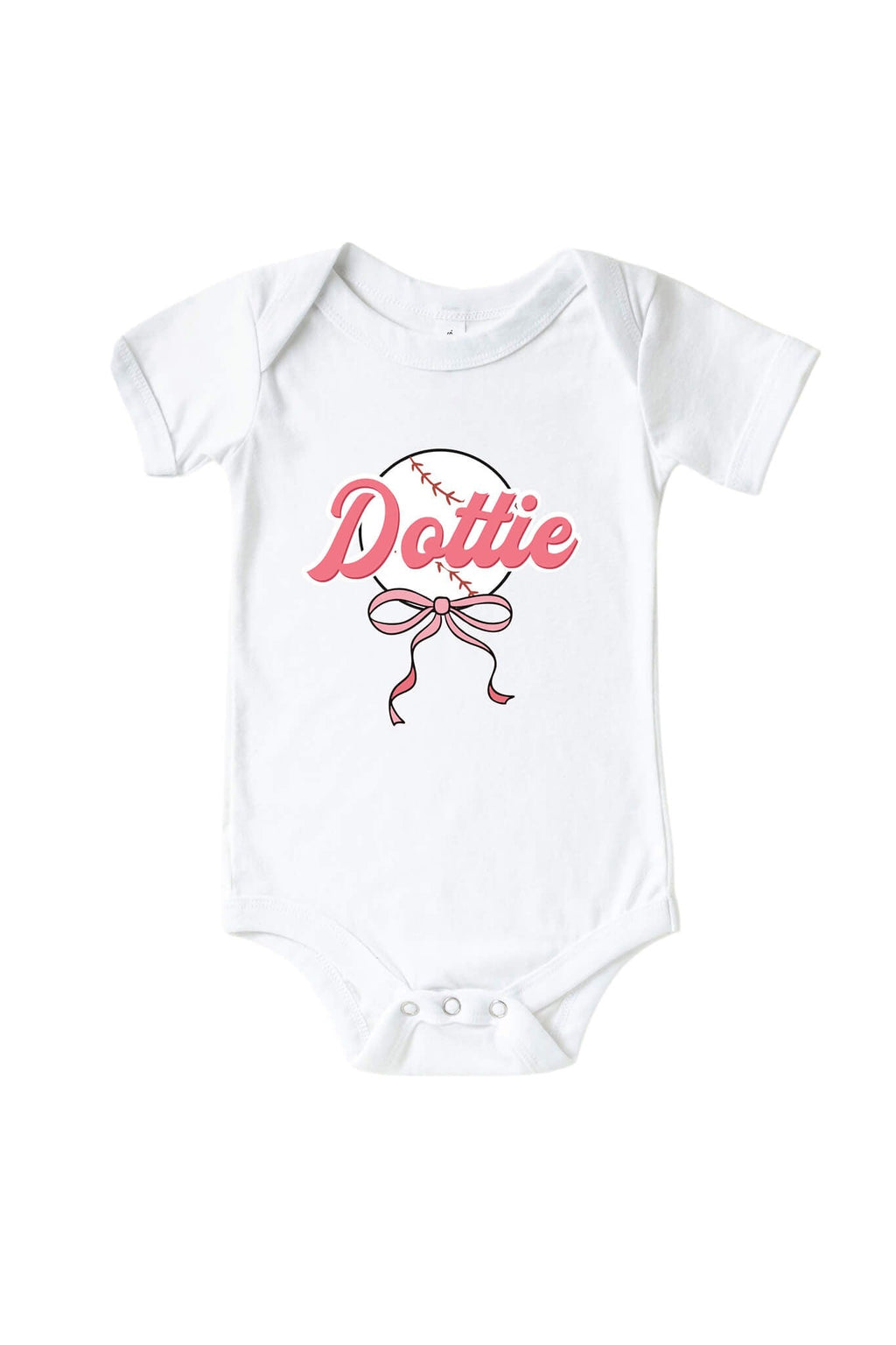 Personalized Ballpark Babes Graphic Bodysuit & Kids Tee | White