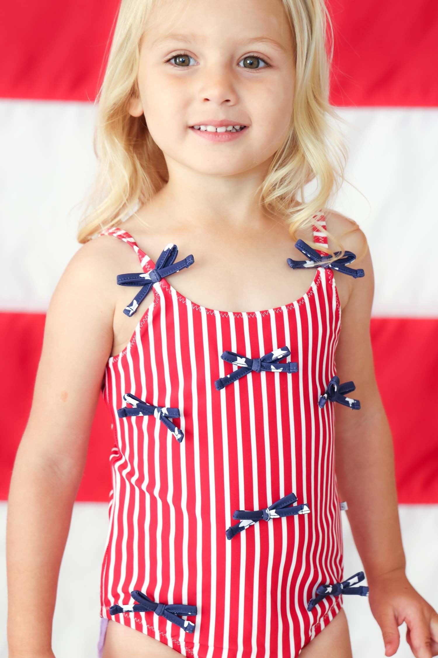 Tiny Bows One Piece | Stars & Stripes Party