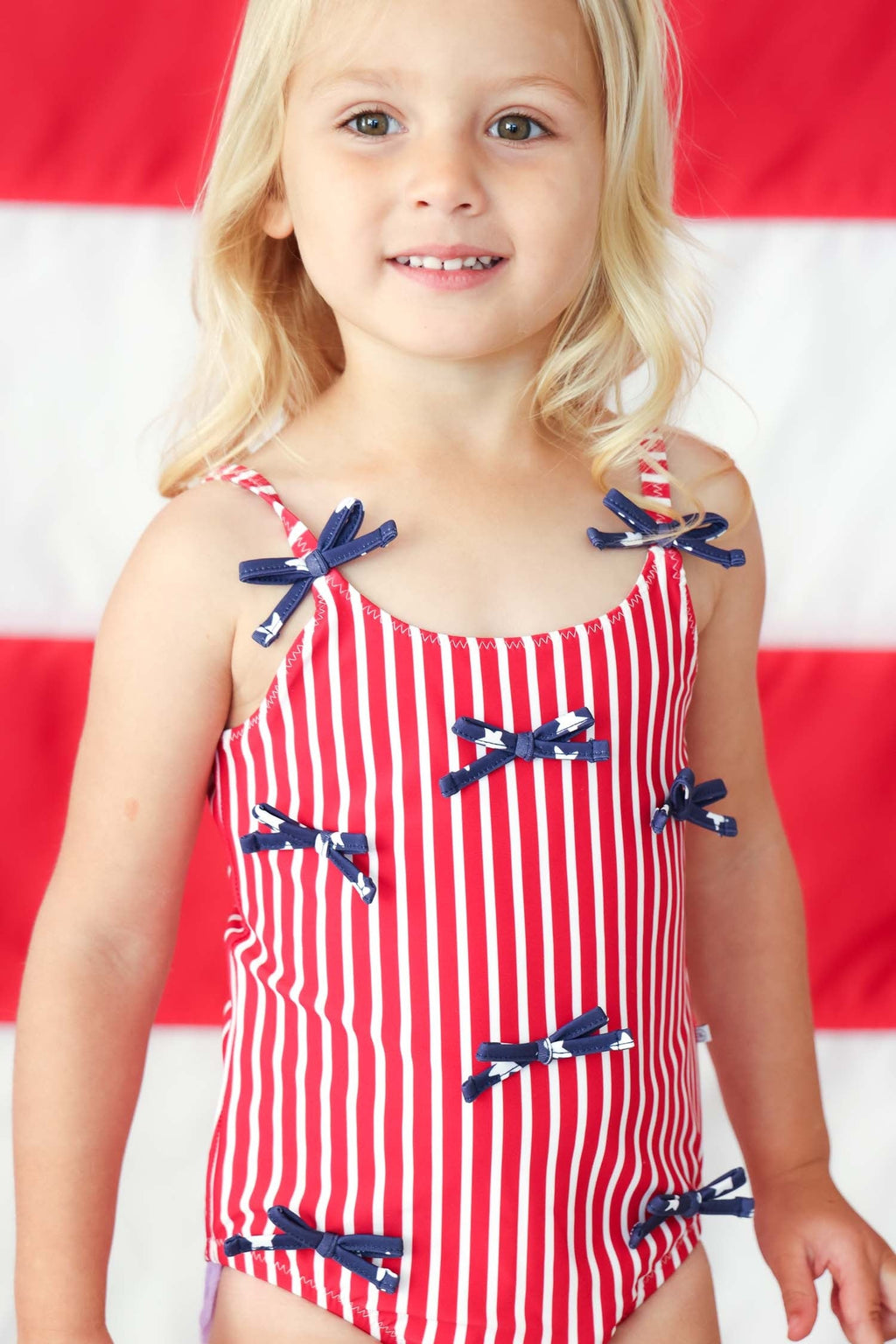 Tiny Bows One Piece | Stars & Stripes Party