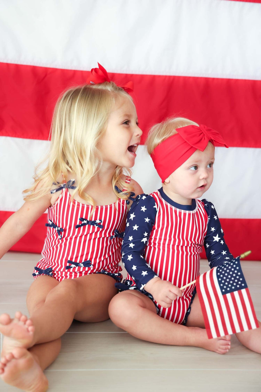 Tiny Bows One Piece | Stars & Stripes Party