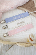 Personalized Ric Rac Pacifier Clip