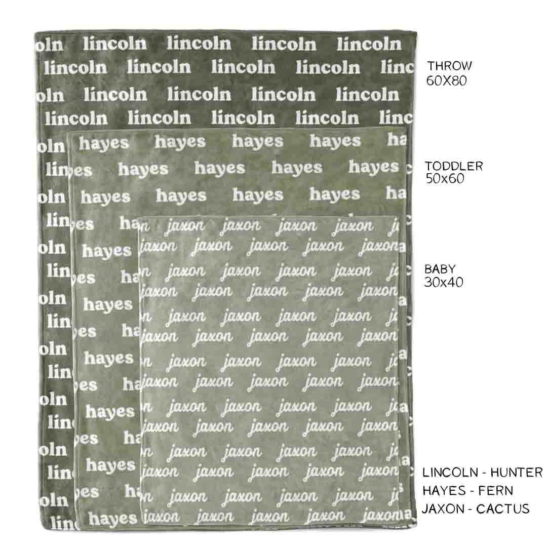 Personalized Color Blanket | Cactus