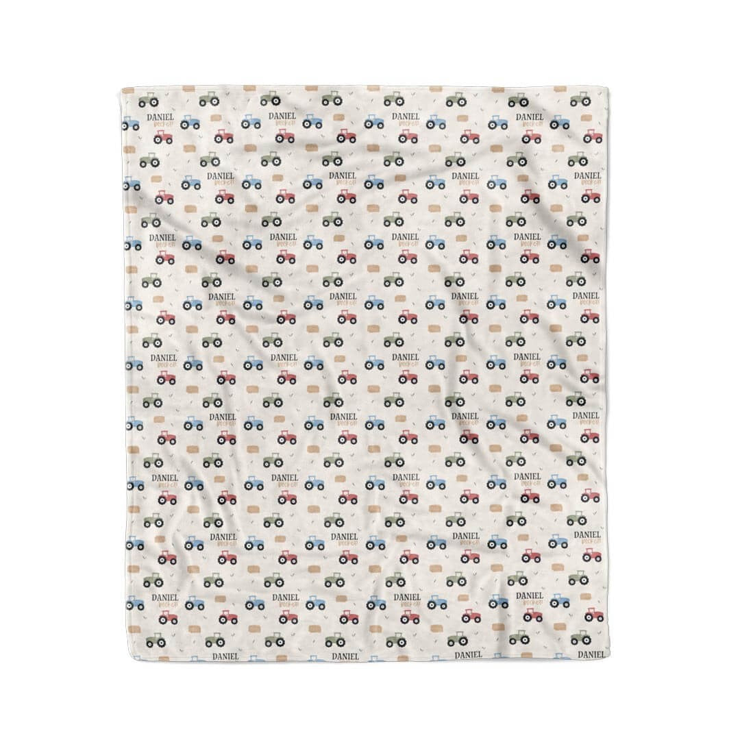Little Farmer Personalized Kids Blanket