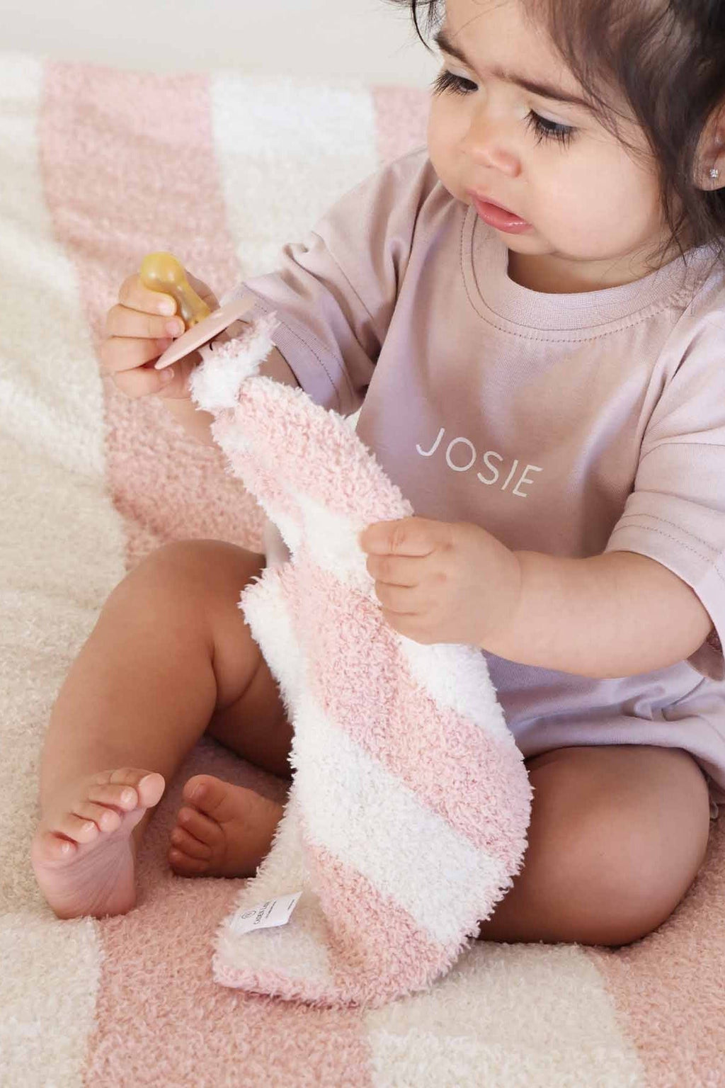 CuddleLaneTM Luxe Lovey | Stripe
