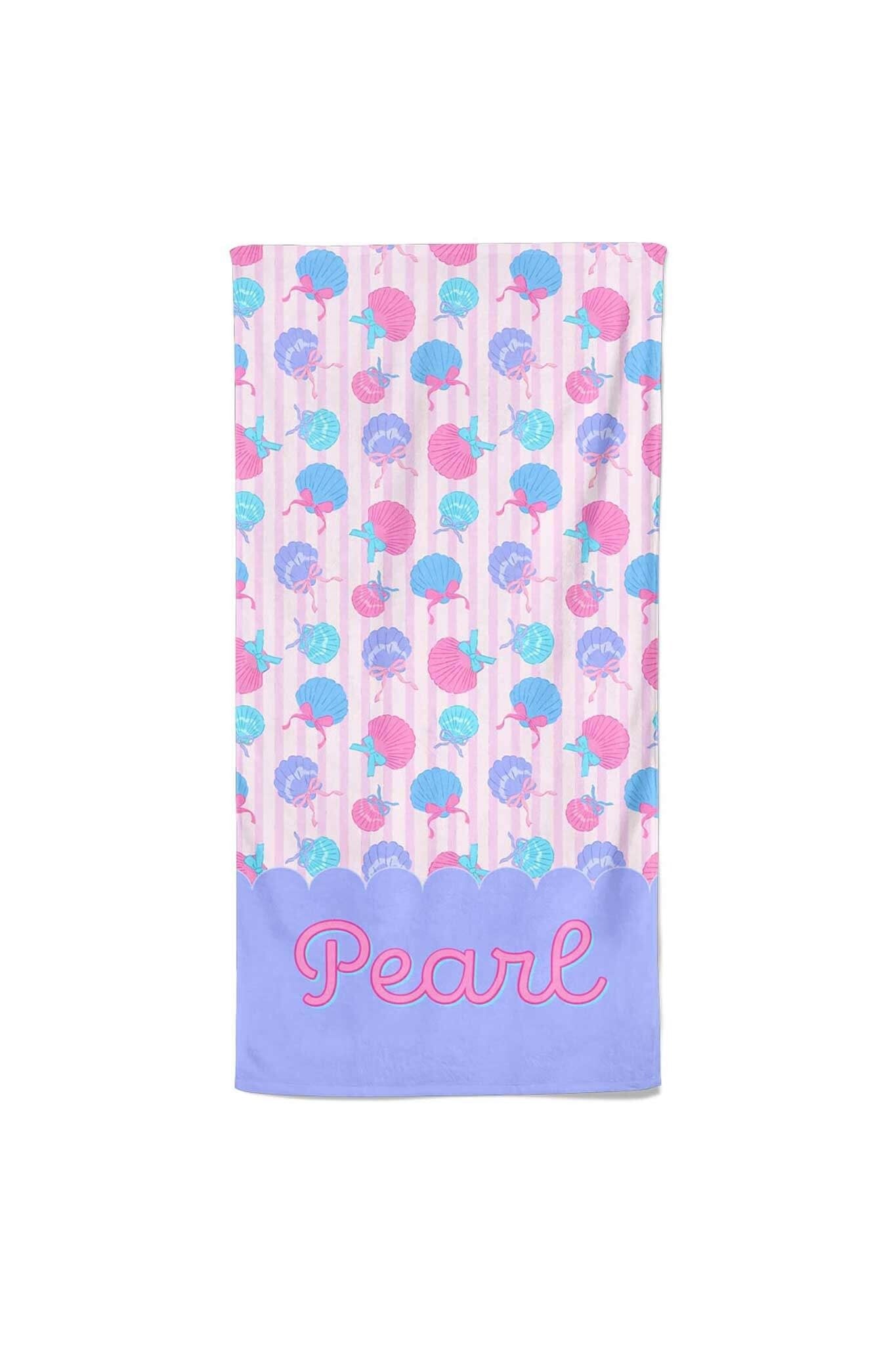 Seaside Sweetie Personalized Kids Beach Towel