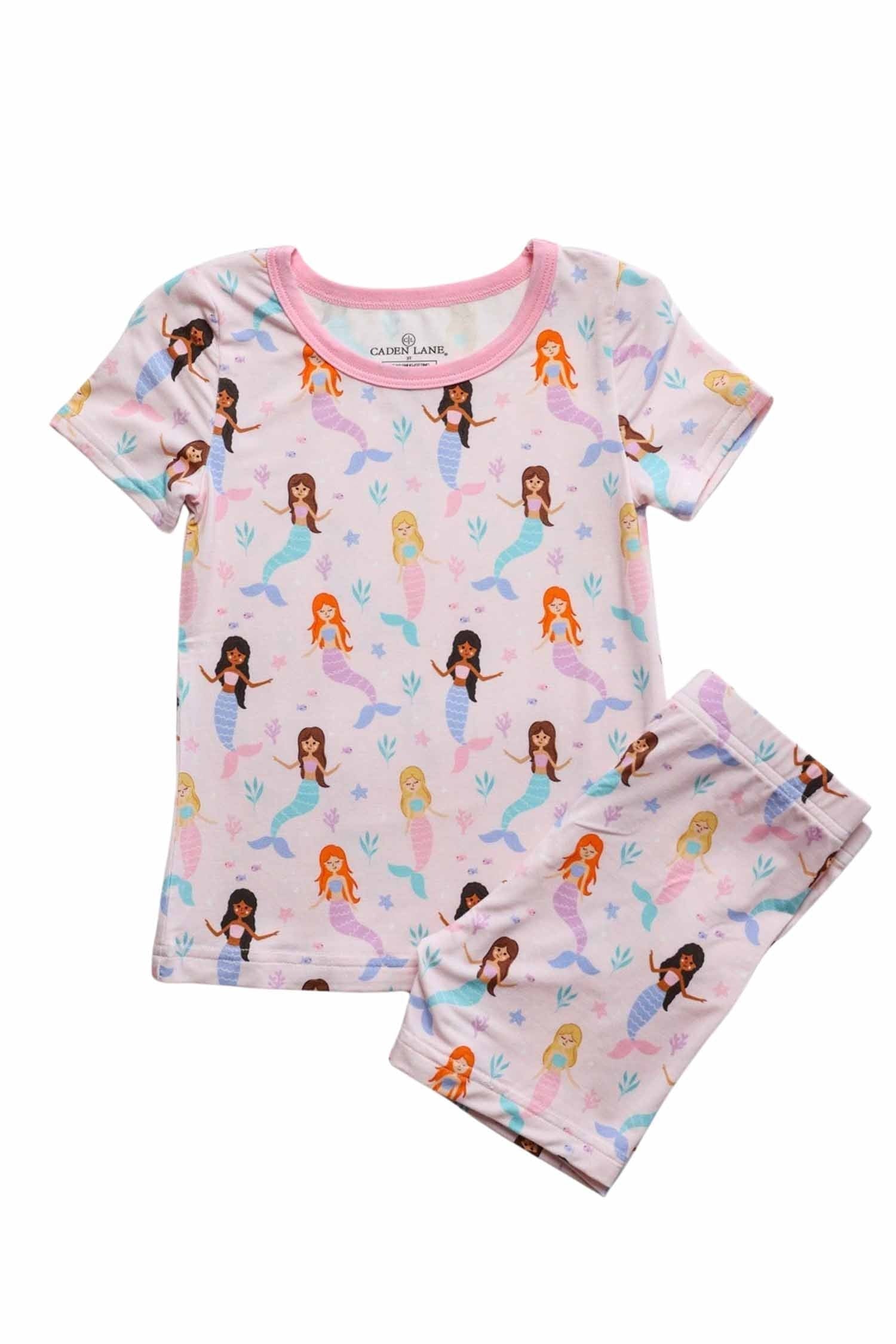 Two Piece Short Pajama Set | Let's Be Mermaids