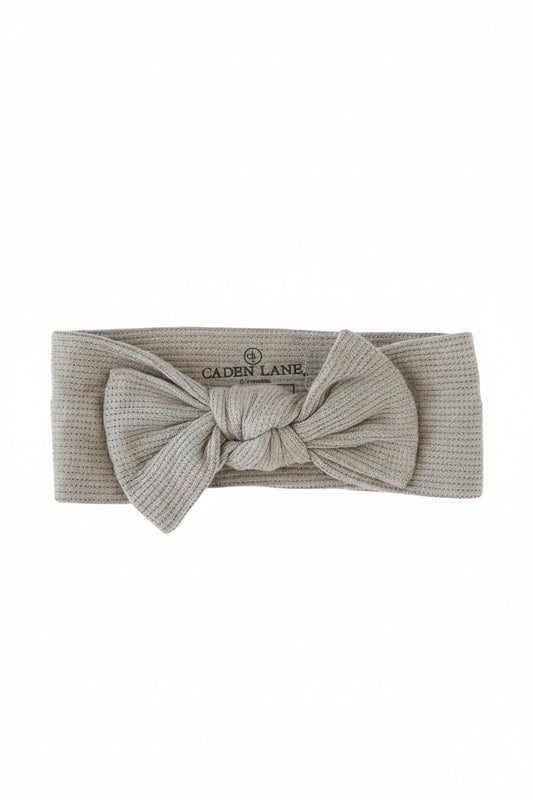 Eucalyptus Bamboo Waffle Knit Large Bow Headwrap