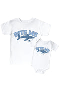 Bite Me Graphic Bodysuit & Kids Tee | White