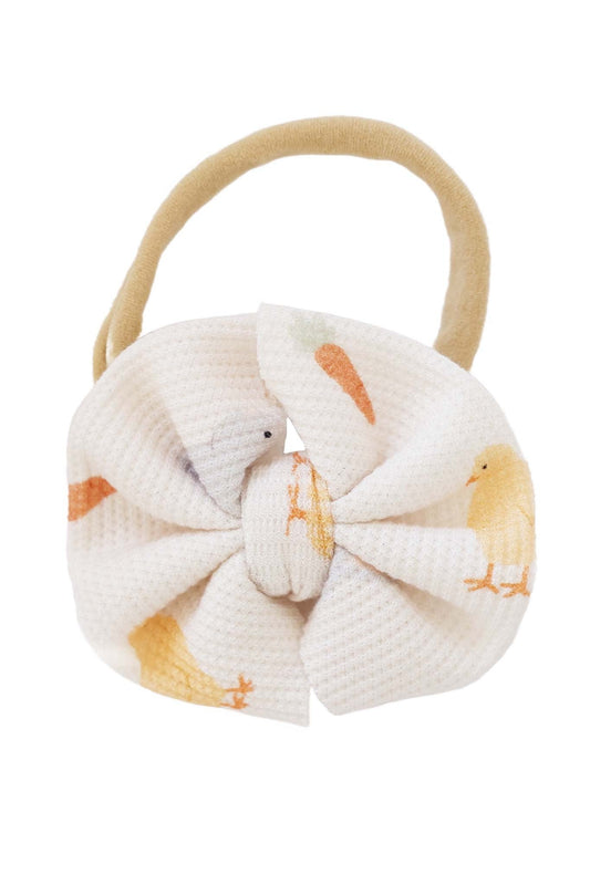 Sweet Peep Bamboo Waffle Bow Headband