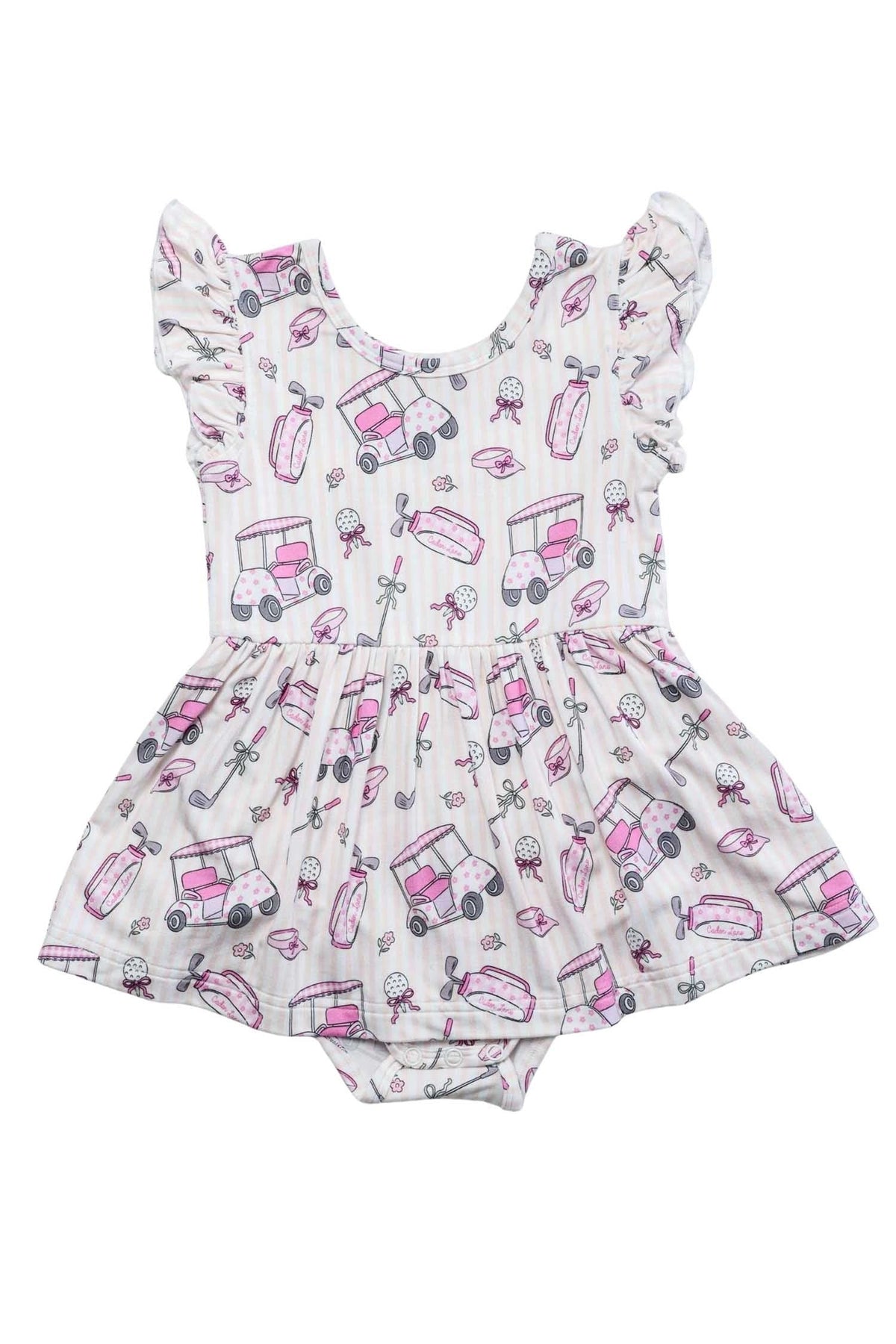Sleeveless Twirl Bodysuit | Caddie Crew Pink