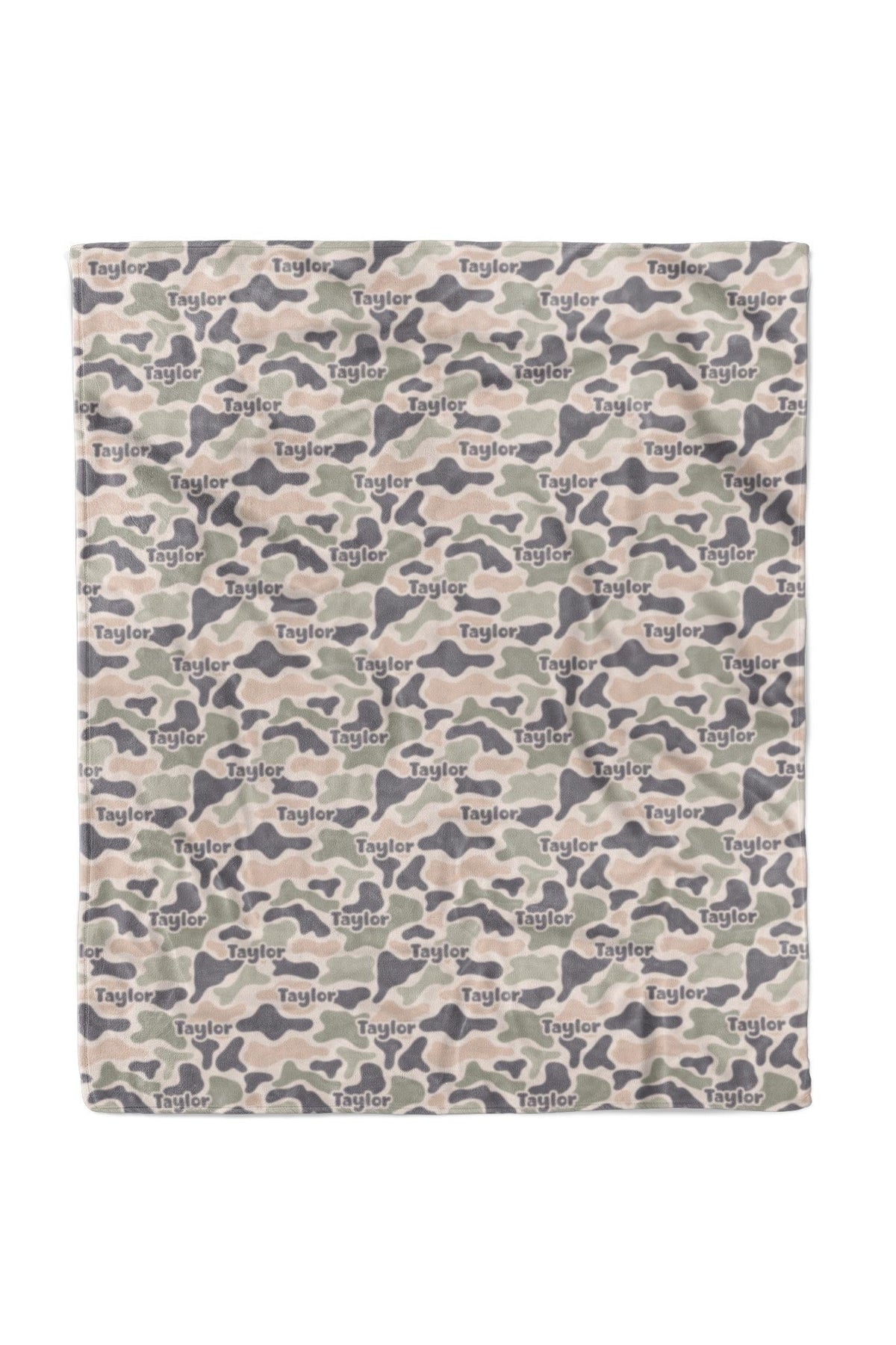 Personalized Kids Blanket | Camo Cutie