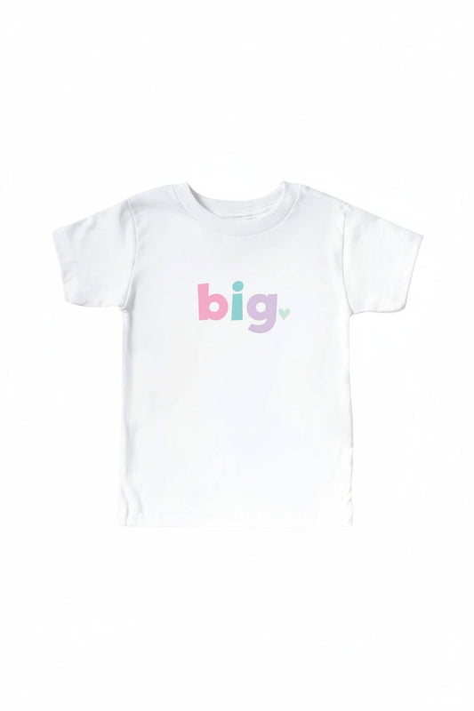 Big, Middle, Little Graphic Tee | White