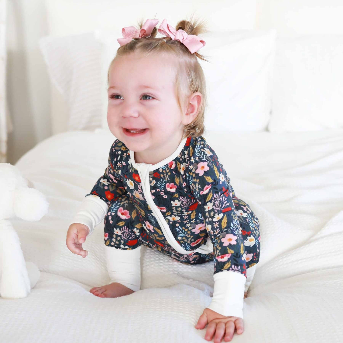 Midnight Meadow Convertible Zip Romper