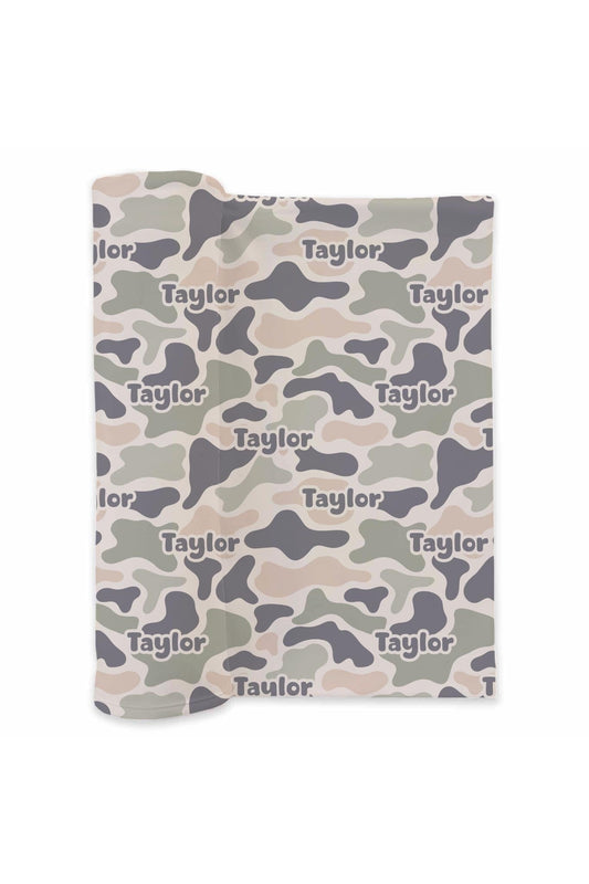 Personalized Swaddle Blanket | Camo Cutie
