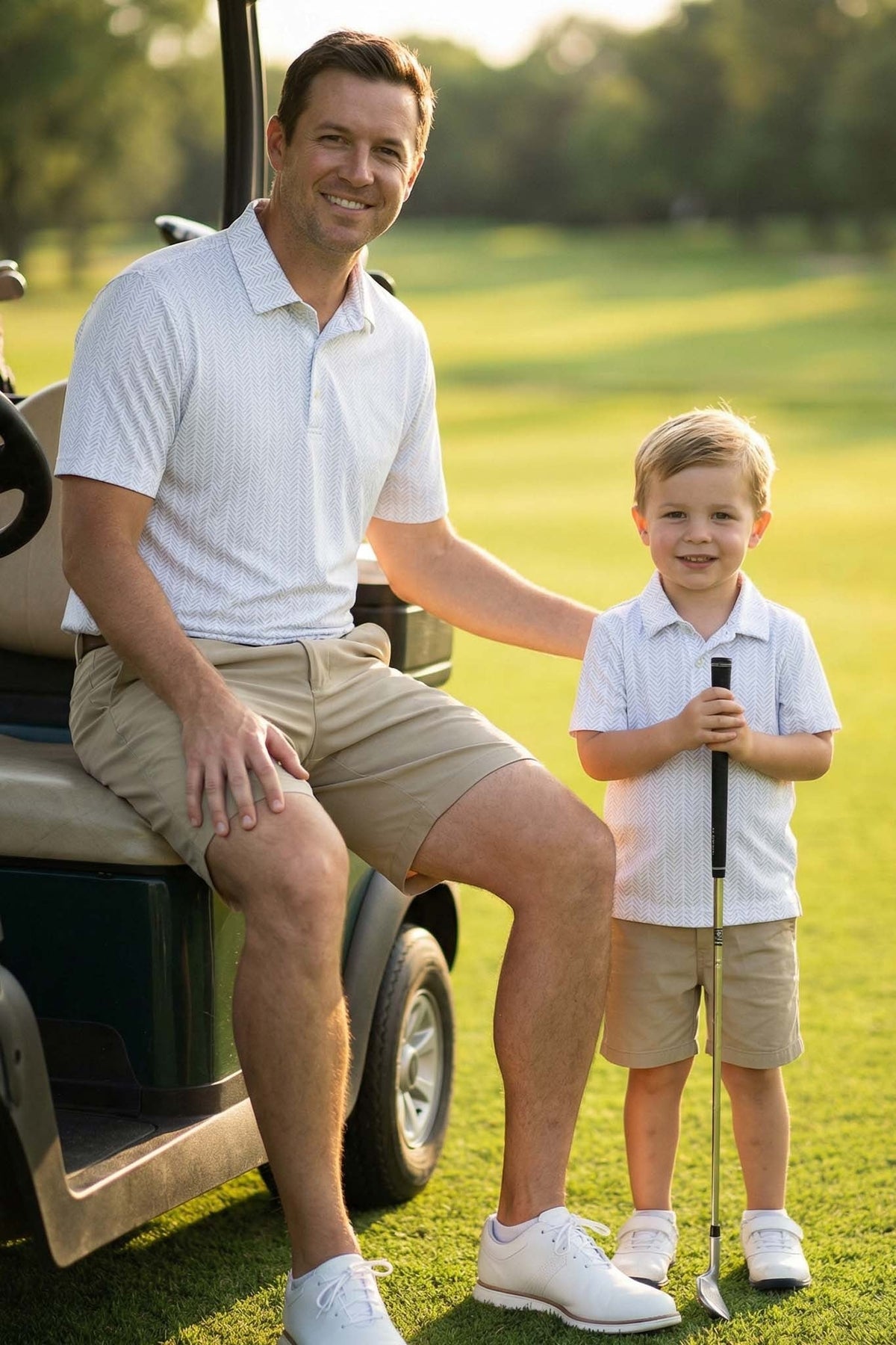Daddy & Me Matching Short Sleeve Polos | Tee'd Up