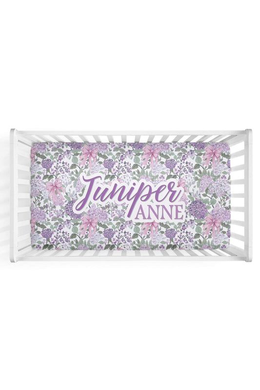 Personalized Crib Sheet | Lavender Lullaby