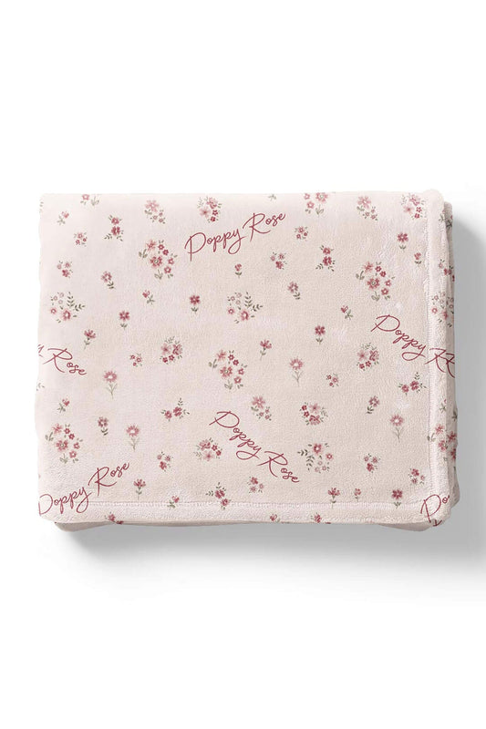 Precious Posies Personalized Kids Blanket