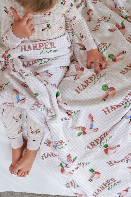 Personalized Kids Blanket | Little Mallard