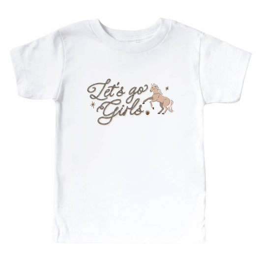 Go Girls Kids Graphic Tee | White