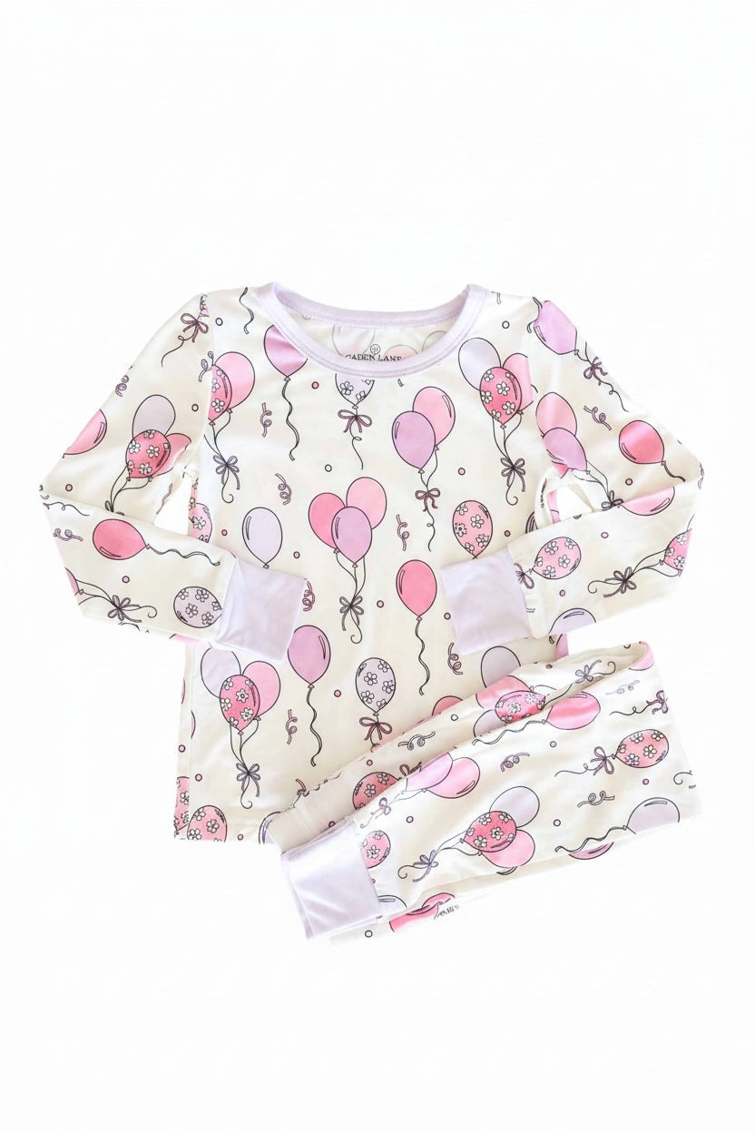 Party Time Two Piece Pajama Set | Pink