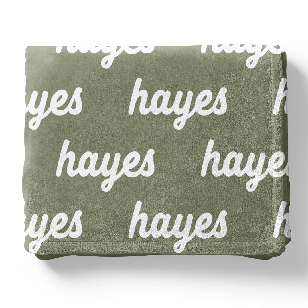 Botanicals Personalized Color Blanket