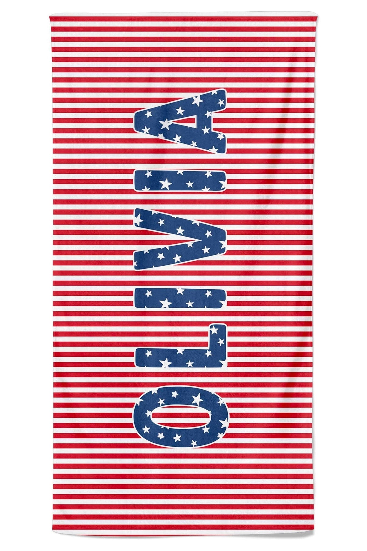 Personalized Kids Beach Towel | Stars & Stripes Party