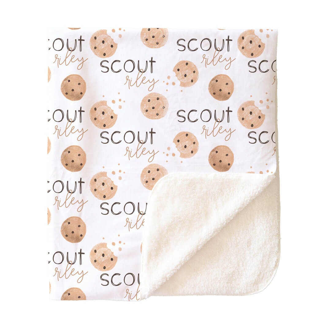 Cookie Crumble Personalized Toddler Blanket