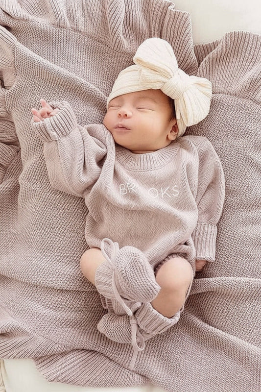 Personalized Printed Knit Sweater Bubble | Iris