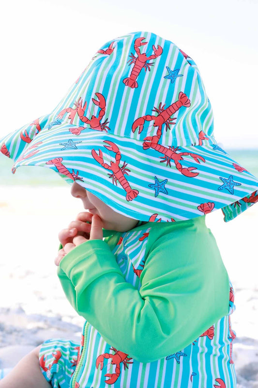 Printed Sun Hat | Pinch Me Blue