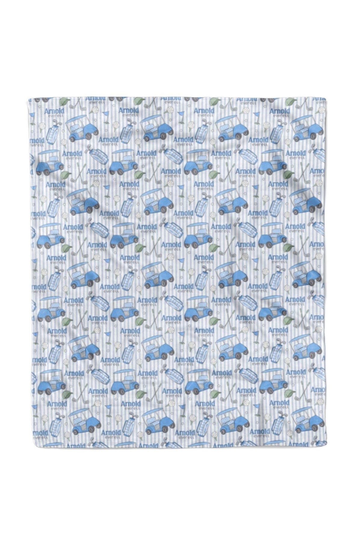 Personalized Kids Blanket | Caddie Crew Blue