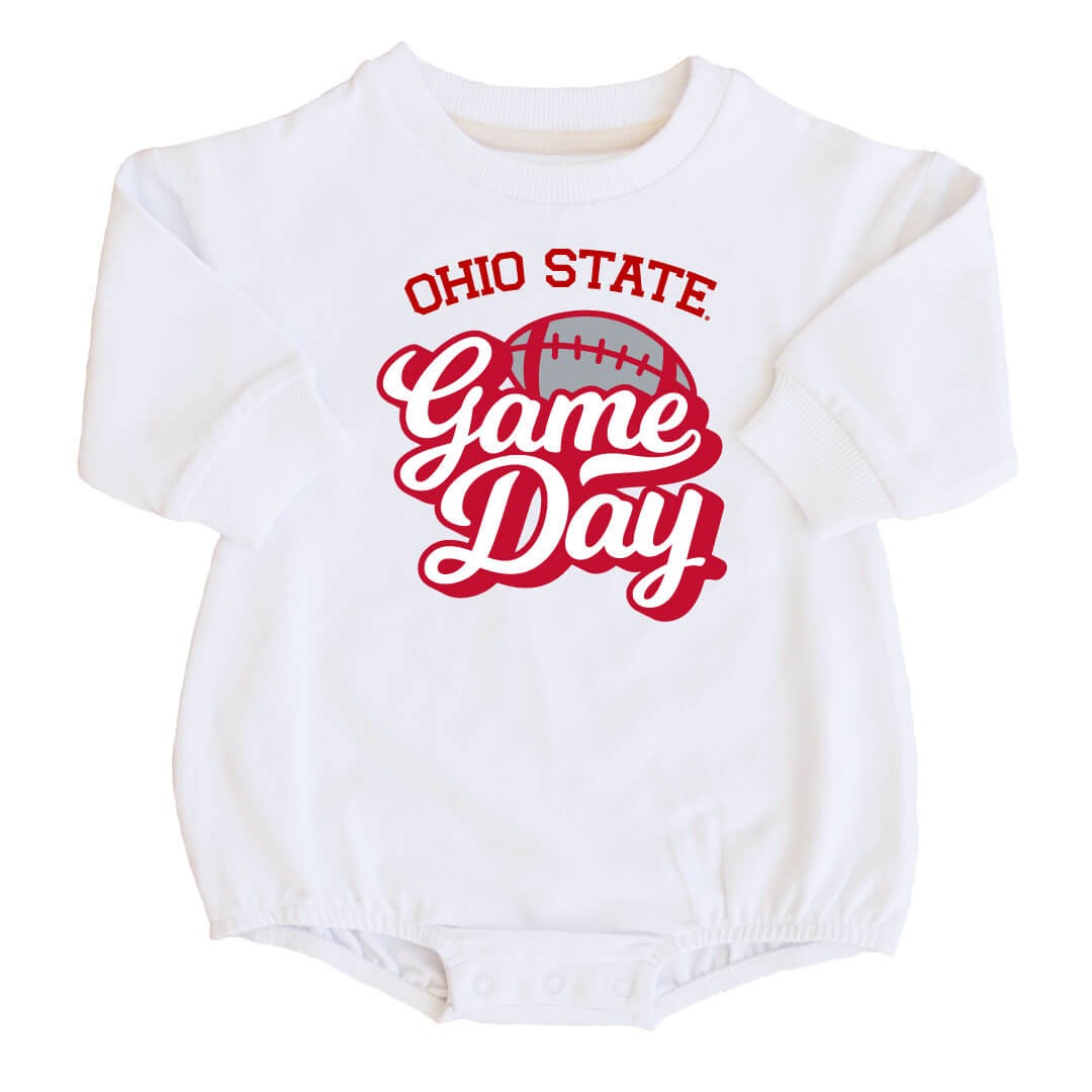 The Ohio State University | OSU Graphic Sweatshirt Bubble Romper