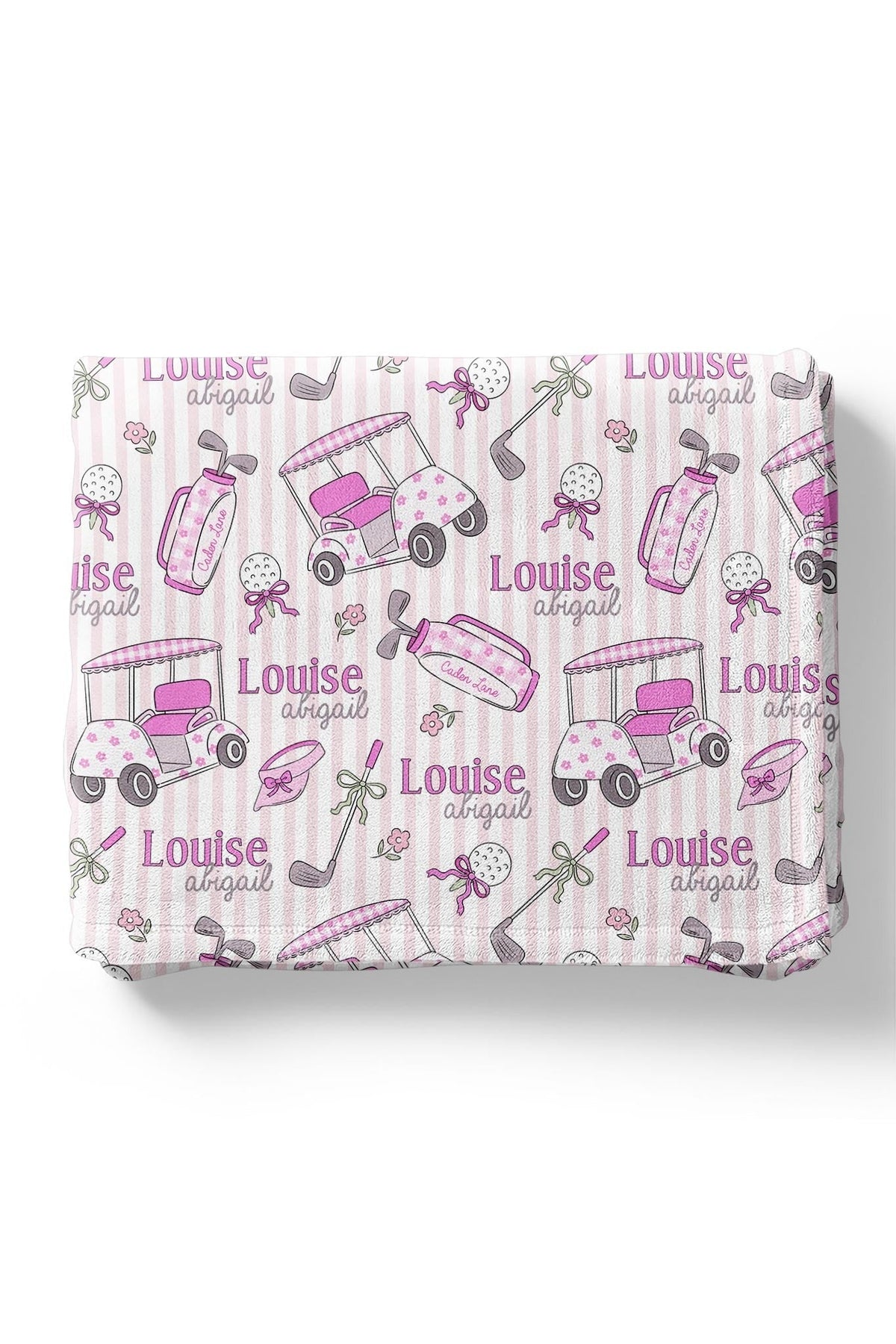 Personalized Kids Blanket | Caddie Crew Pink