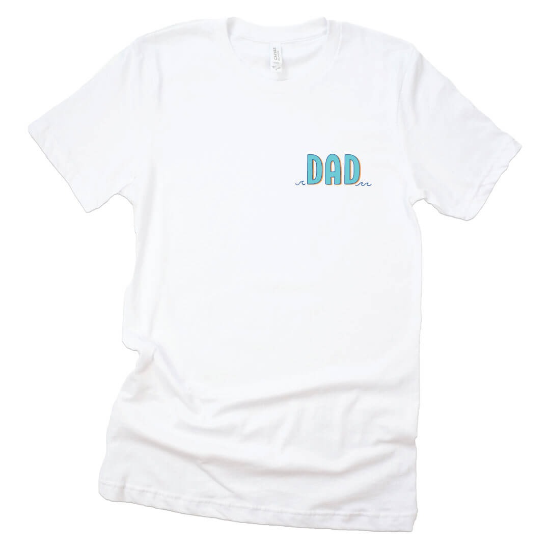 Tiny Trout Dad Graphic Tee | White