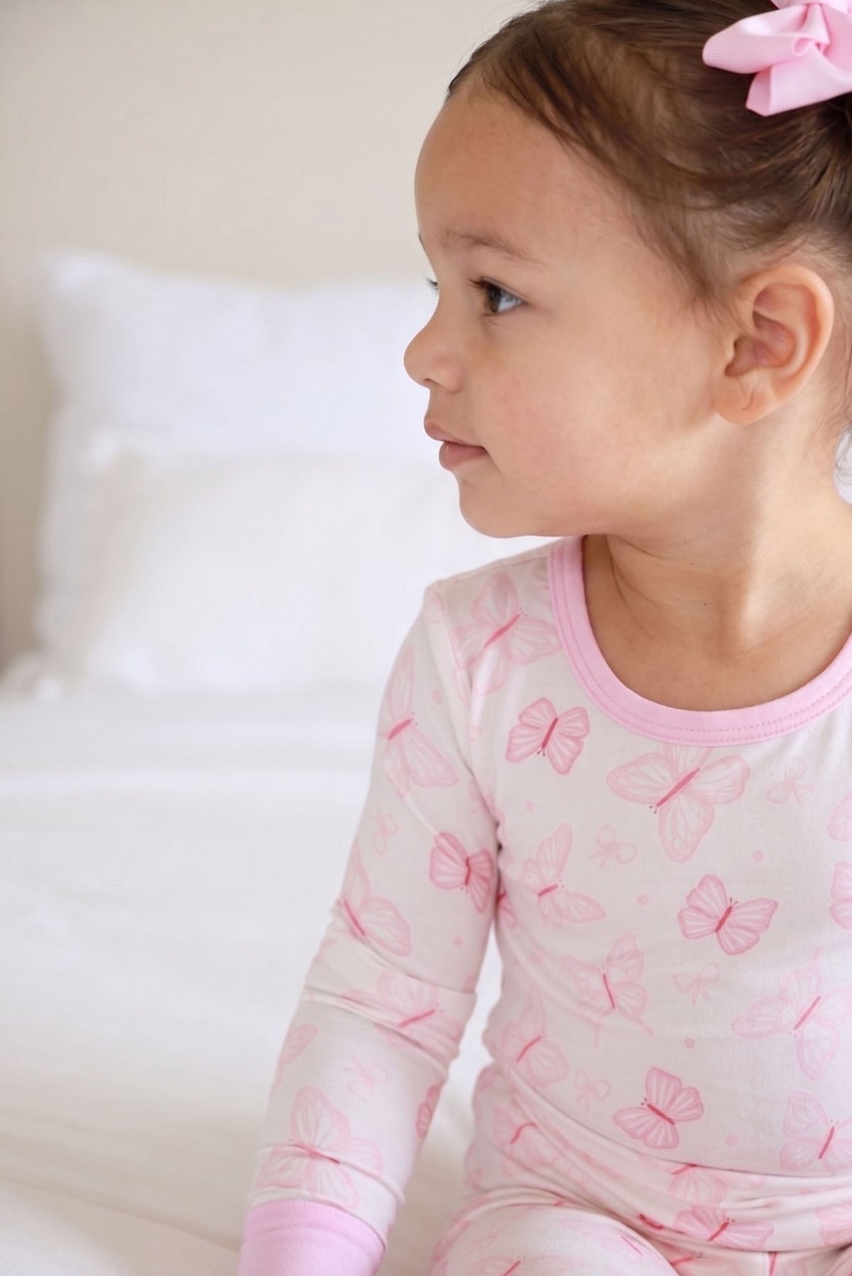 Two Piece Bamboo Pajama Set | Blooming Butterflies