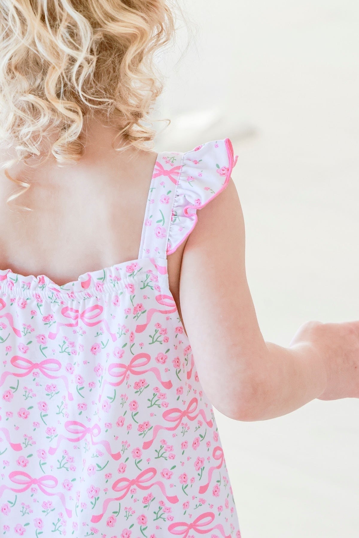 Girls' Full Length Ruffle Nightgown | Dreamy Bows