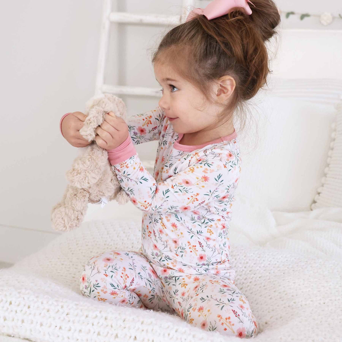 Winnie's Wildflowers Two Piece Pajama Set