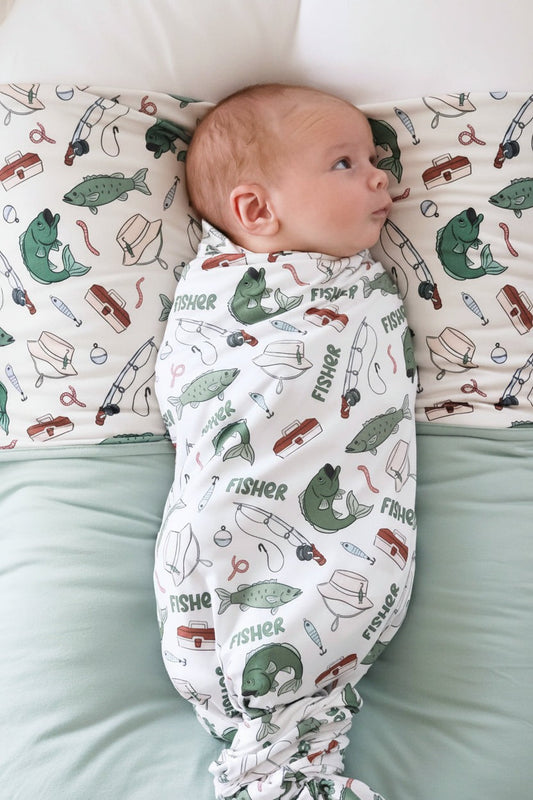 Personalized Swaddle Blanket | Off the Hook