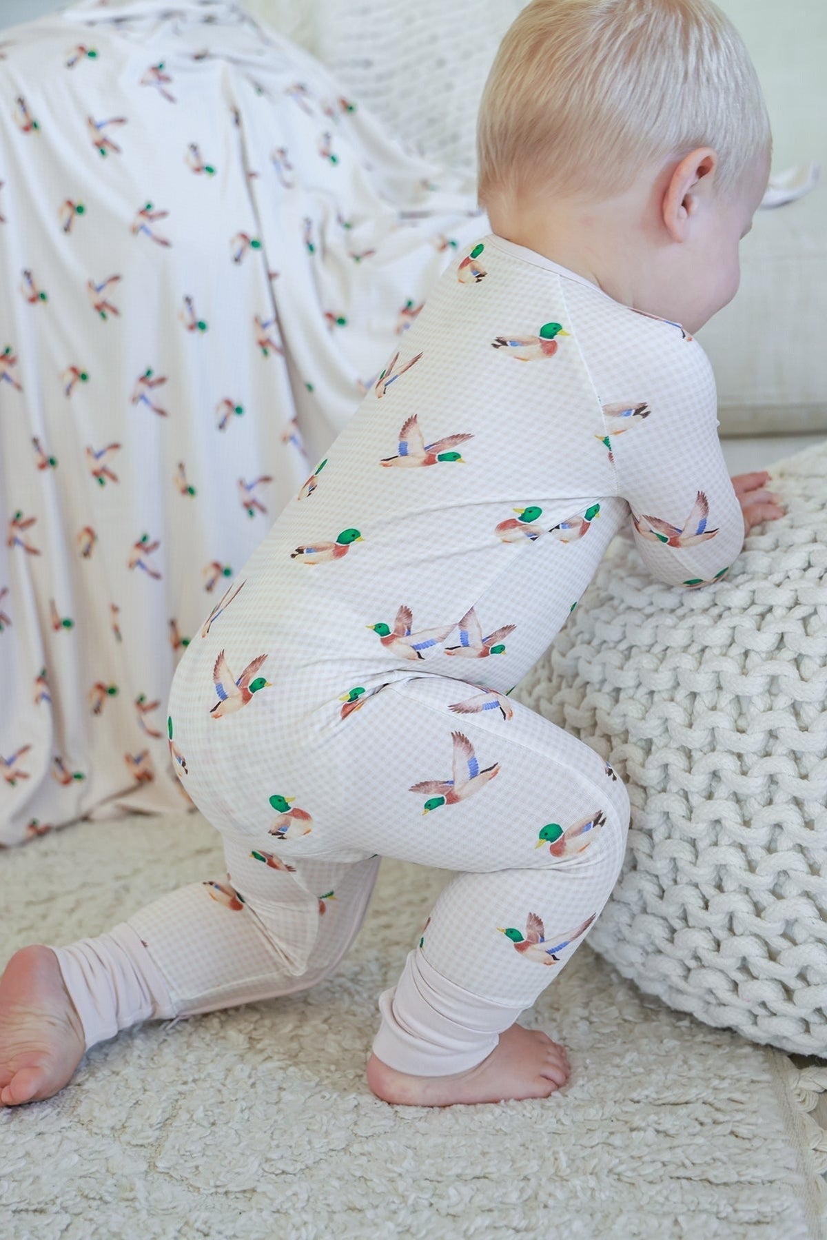 Convertible Bamboo Zip Romper | Little Mallard