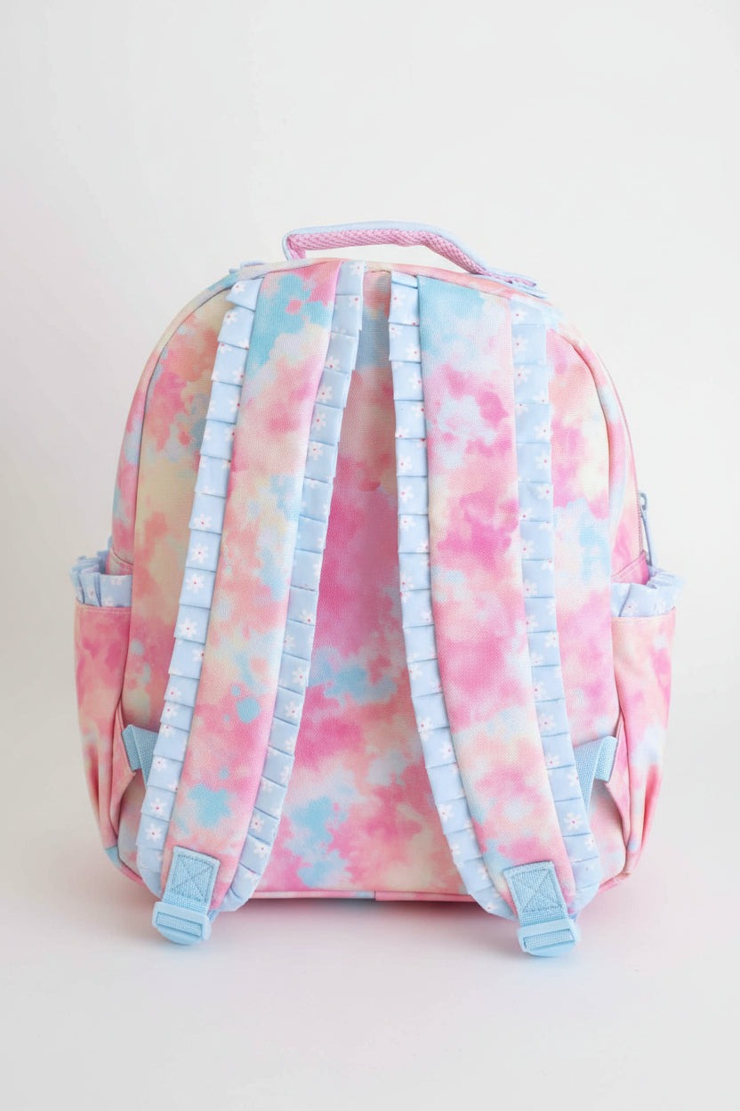 Kids Embroidered Ruffle Backpack | Candy Clouds