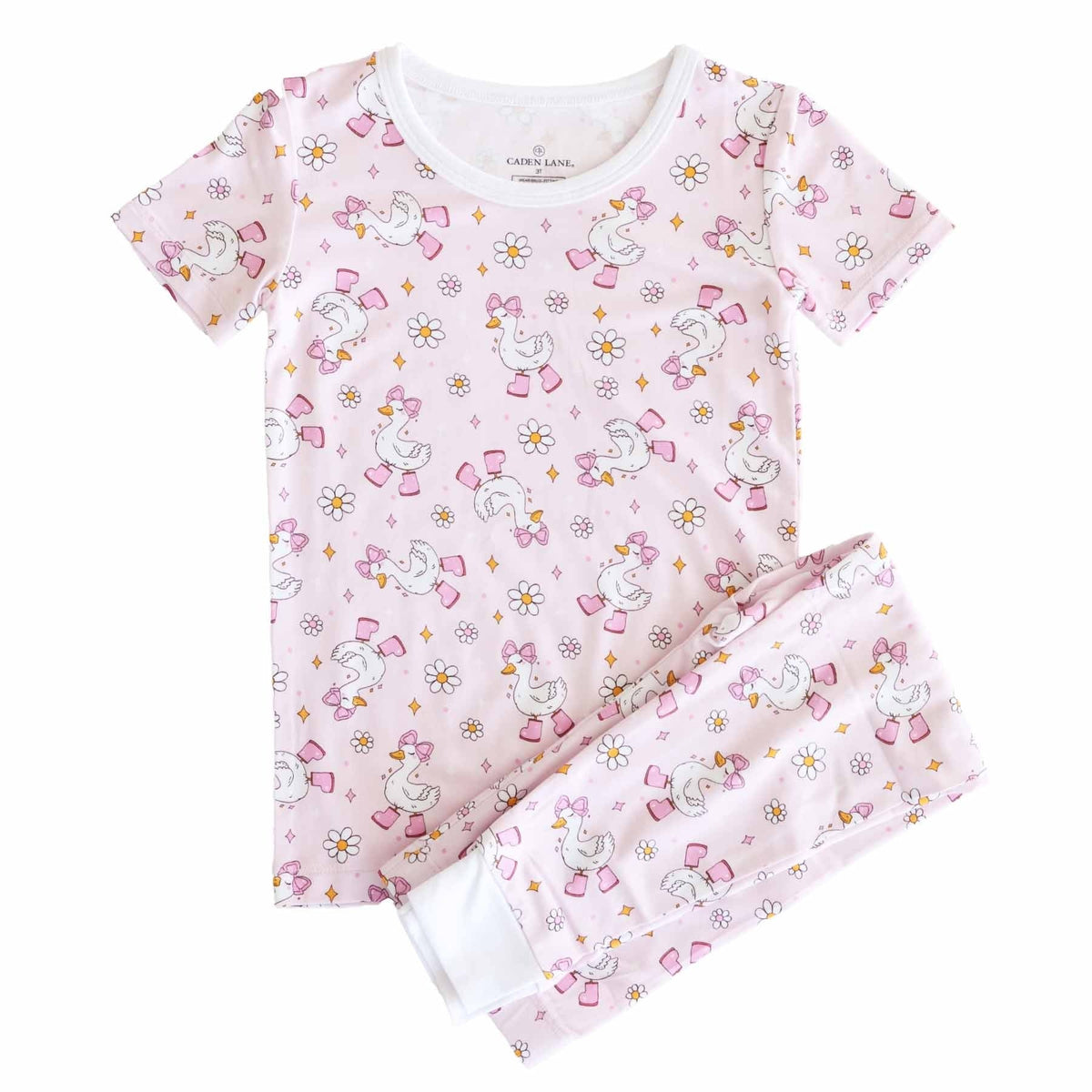 Silly Goose Two Piece Pajama Set | Pink