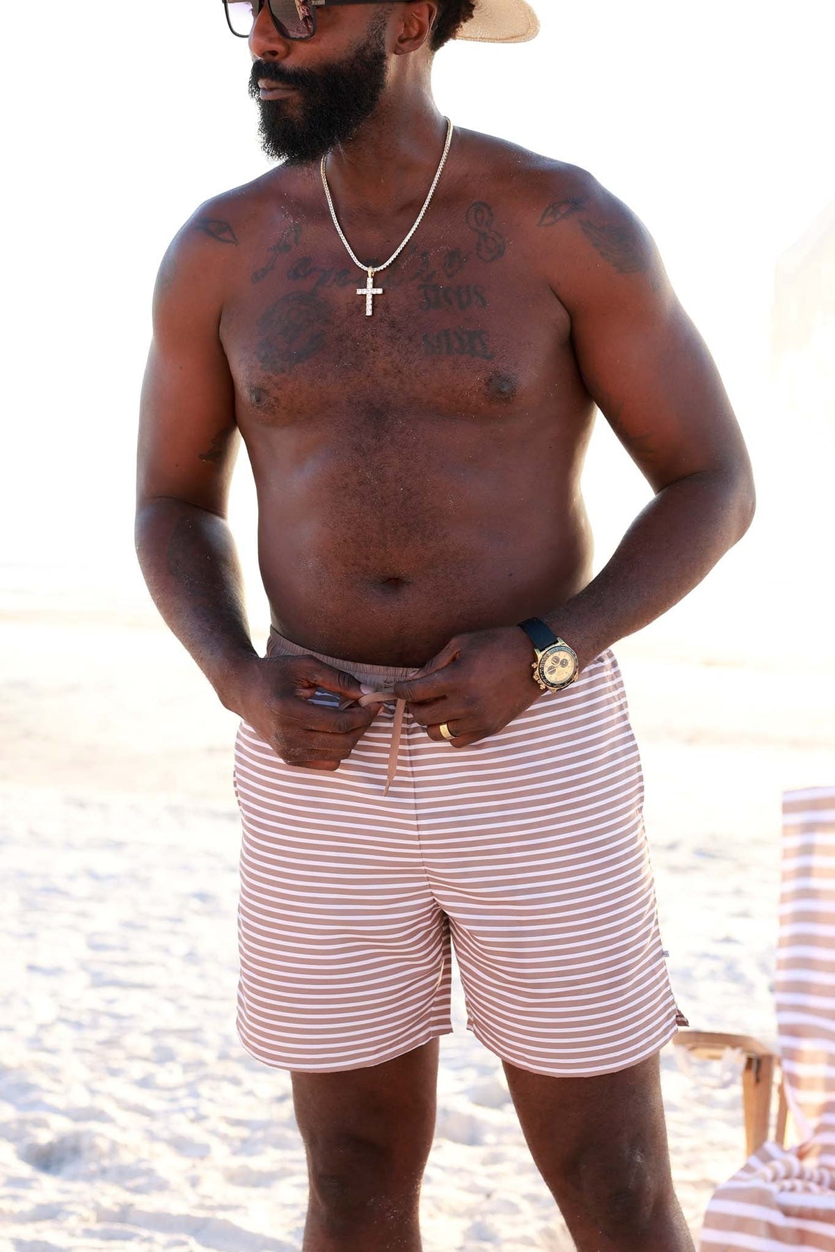 Men's Swim Trunks | Sandy Stripes