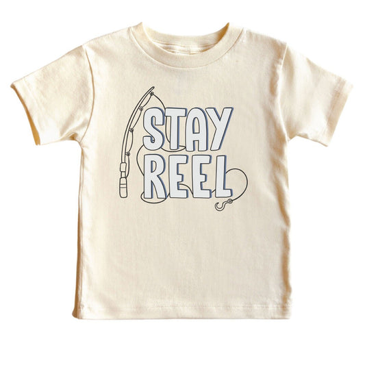 Stay Reel Kids Graphic Tee | Natural