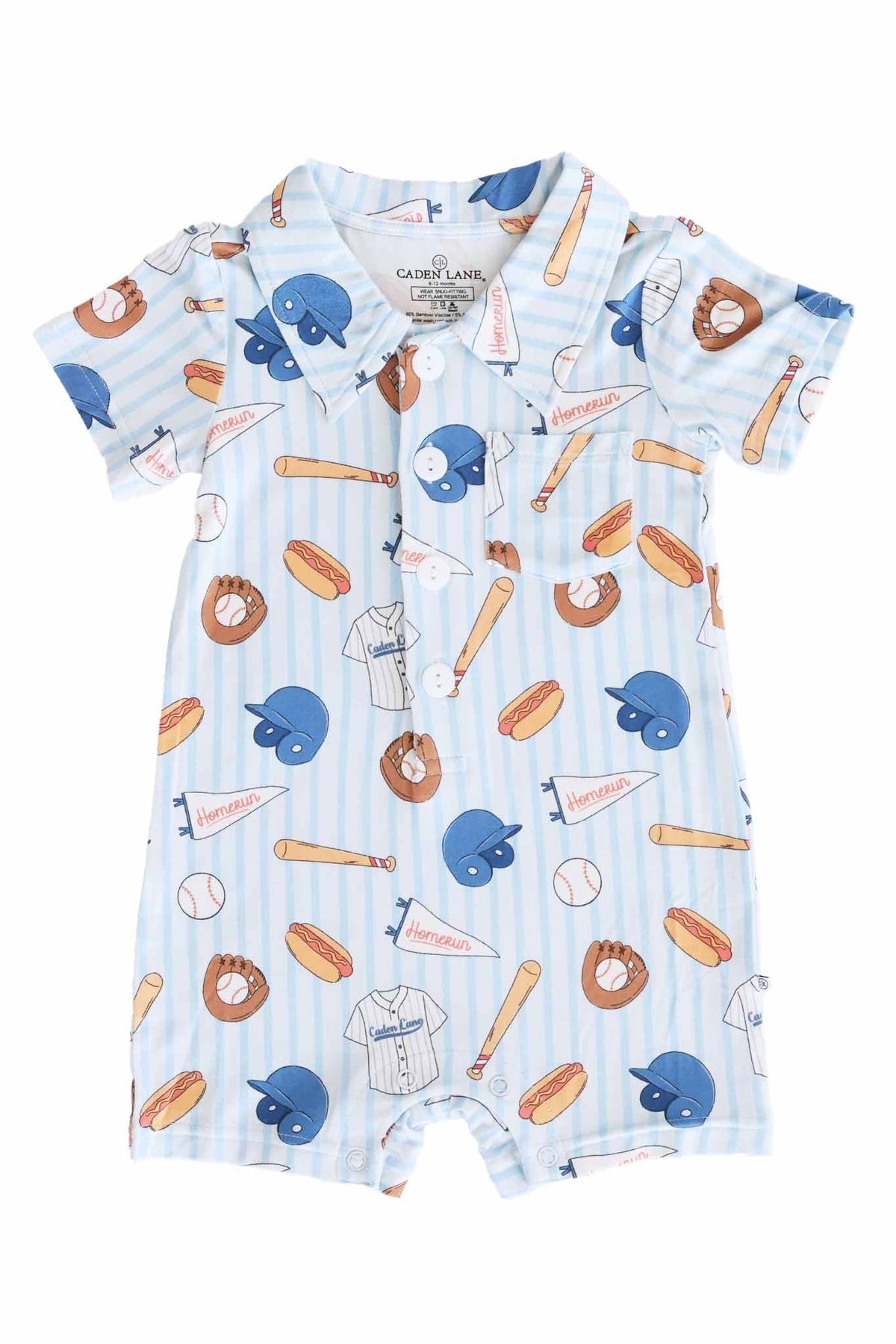 Ballpark Bros Button Romper