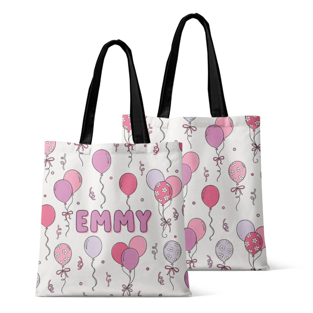 Personalized Tote Bags | Party Time Pink