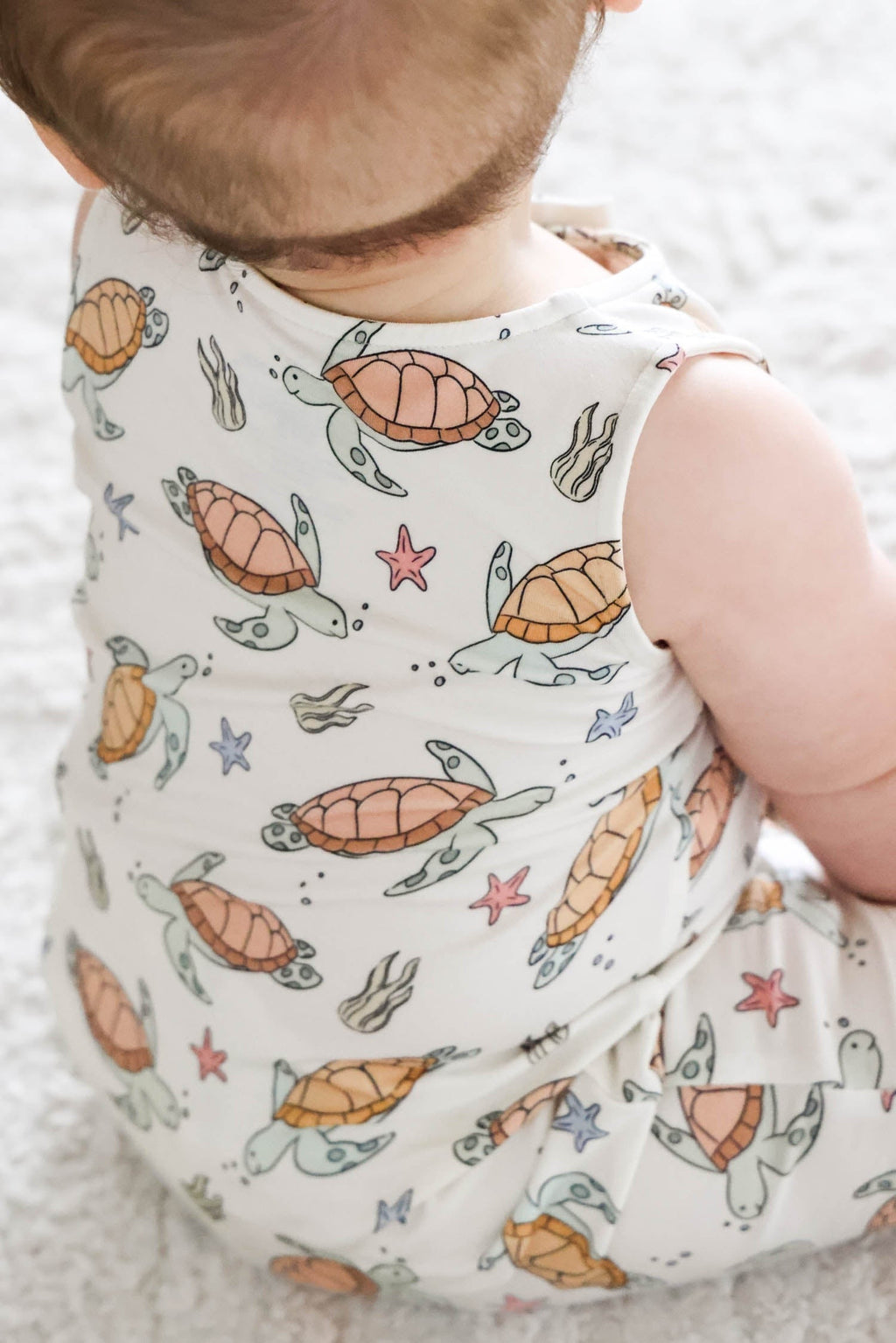 Sleeveless Snap Romper | Turtley Rad