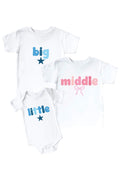 Birth Order Graphic Tee & Bodysuit | White